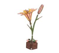 CIYODO DIY Wooden Lily Flower Puzzle Bloom Craft Kit for Adults Creative Hand Skill Jigsaw Unique Birthday Valentine Christmas Artistic Home Model