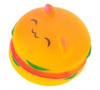 CIYODO Dog Hamburger Shaped Chew Dog Training Pet Puppy Chew Interactive for Dogs for Dogs Pet Chewing Hamburger Chew Hamburg Vinyl Yellow