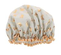 CIYODO Double-layer Shower Cap for Women Elastic Reusable Bathing Hair Mask Cap Suitable for Long Hair Coloring and Deep Conditioning Treatment