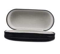 CIYODO Double Portable Glasses Holder Case with Mirror Travel Eyeglass and Contacts Storage Organizer Sealed Protective Box for Sunglasses and Lens Compact Black Design