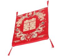 CIYODO Dragon Phoenix Pattern Square Chair Cushion Pad, Thickened Multi-purpose Seat Mat for Dining, Office, and Auto Use, Traditional Chinese Style Kneeling and Tea Ceremony Cushion