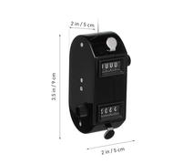 CIYODO Dual Function Mechanical Tally Counter Handheld Clicker for Golf Scoring and People Counting Black Manual Click Counter with One Button Operation for Sports and Games