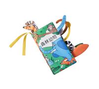 CIYODO Early Education Cloth Book Soft Animal for Newborns Portable Handheld Sensory Book Cognition Imagination Creativity Development