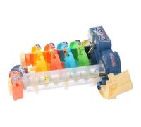 CIYODO Electric 5-story Parking Garage 5 Pull-back Cars, Rotating Slide Track, Model Car Playset for Boys, Simulation City Parking Building