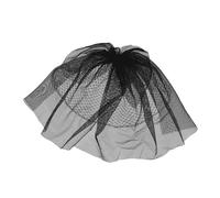 CIYODO Elegant Black Bridal Veil Hair Decor Lightweight Wedding Headpiece for Bride Romantic Cathedral Style Accessory Chic Girl Ornament