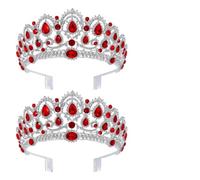 CIYODO Elegant Crystal Bridal Headband with Delicate Crown for Crown Women, Featuring Good Grip and Rhinestone Adorned Zinic Alloy Material, for Birthday Party and Celebrations