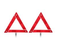 CIYODO Emergency reflective triangle 2pcs plastic foldable warning sign for vehicles, ideal for roadside safety in cars and trucks