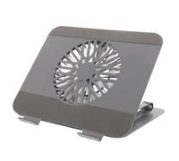 CIYODO Ergonomic Foldable Laptop Stand with Cooling Fan Portable Riser for Desk Lightweight Notebook Holder Compatible with Laptops Tablets Optimal Temperature Control