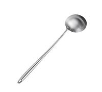 CIYODO Ergonomic Handle Design Long Frying Spoon Stainless Steel Kitchenware for Indian Cooking