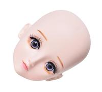 CIYODO Eyelash Extension Practice Head Model with Silicone Imitation Human Face, Lash Training Tool Mannequin for Beginners, Realistic Eyelash Mannequin Head for Makeup and Lash Extension