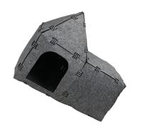 CIYODO Felt Cat Tunnel House Creative Pet Tunnel for Interactive Play Grey Color Kitten Compact Design Encouraging Exercise for Indoor Cats and Pet Activities