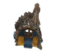 CIYODO Fish Tank Cave Decorative Resin Craft Real Wood Root Hideout for Shrimp