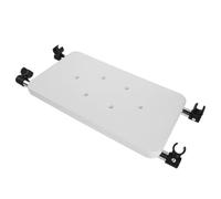 CIYODO Flip-Down Walker Seat Attachment for Seniors with Textured Non-Slip Surface and Perforated Drainage Holes, Portable Aluminum Alloy and Plastic Shower Seat for Travel and Bathroom