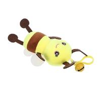 CIYODO Fluffy Cartoon Bee Pendant Keychain Cute Plush Doll Accessory for Bags Backpacks present for Birthdays Valentine Day Soft Adorable Stuffed Bee Keyring