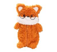 CIYODO Fluffy Plush Fox Pencil Case for Cartoon Stationery Pouch with Unique Animal Design Multifunctional Storage Bag for Pens Pencils Keys Coins Portable and Cute Organizer for School