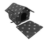 CIYODO Foldable Outdoor Cat House Waterproof Cat Kennels for outside Heated Weatherproof Shelter