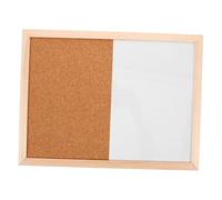 CIYODO Framed Cork Memo Board Magnetic Message Whiteboard with Wood Frame for Home Classroom Wall Decor and Photo Display Easy to Install Material