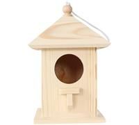 CIYODO Garden Bird House Feeding Station Wooden Bird Feeder for Australian Parrots Parakeet Cockatiel Lovebird Nest Box