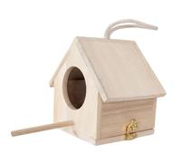 CIYODO Garden Nesting Box Hummingbird Feeder Bird House Perch Stand Wooden Bird House Australian Parrot Nest