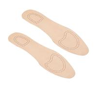 CIYODO Genuine Sheepskin Insoles for Men and Women Breathable Absorb Sweat Soft Emulsion Insoles Deodorant High Elastic Shoe Pads for Summer Sports Beige Size 45/46