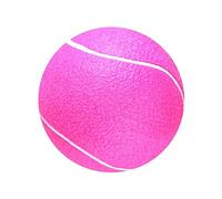 CIYODO Giant Inflatable Tennis Ball for Soft Rubber Educational Pink Flannel Surface Portable for Indoor Outdoor Play and Parent Interaction