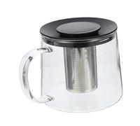 CIYODO Glass Teapot with Infuser Borosilicate Stovetop Safe Tea Brewer for Loose Leaf Blooming Tea and Fruit Infused Water Ergonomic Handle Home and Cafe Teaware