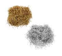 CIYODO Glitter Shredded Paper Filler for Gift Boxes Metallic Gold Silver Crinkle Cut Tissue Lightweight Foil Paper for Basket Filler DIY Crafts Party Decorations Holiday Wrapping Supplies
