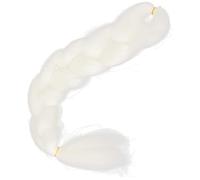 CIYODO Glow the Dark Braids Hair Extensions for Women Made of High Temperature Silk with Braided Design, White Colour, Stylish and Unique for Festivals and Photo Taking