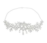 CIYODO Gold Wedding Hair Accessories Bridal Headband Rhinestone Tiara Design, Delicate Alloy Material, Easy to Put, for Special Occasions and Dances, Creating an Instant Stunning