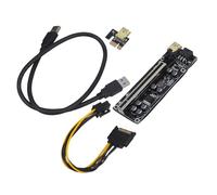 CIYODO Gpu Extension Cable for Pcie Graphics Card, Black Pci-e Riser Adapter Card with USB Connection, Pvc and Copper Build, for Computer Accessories and Mining