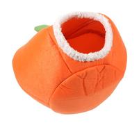 CIYODO Guinea Pig Cozy Pumpkin Bed Warm Fleece for Hamsters Squirrels and Chinchillas Soft Sleeping Nest for Small Animals
