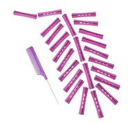 CIYODO Hair Curling Rod with Steel Needle Comb Manual Heatless Curling Tool Kit for Natural DIY Curls Suitable for Home Salon Travel and Use Random Color