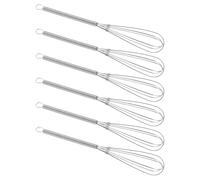 CIYODO Hair Dye Whisk Stainless Steel 7Pcs Set with Mini Wire Whisks, Practical Mixing Tools for Hair Color, Facial Mask Cream, and Kitchen Cooking