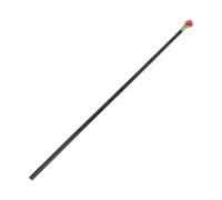 CIYODO Halloween Cosplay Staff Wand Prop Plastic Lightweight Wizard Cane with Red Sphere Top Comfortable to Hold Smooth Surface for Haunted House or Photo Booth
