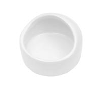CIYODO Hamster Ceramic Feeding Bowl Anti-Tilt Small PET Food Bowl for Hamsters and Gerbils Sturdy White Ceramic Design Non-Slip Base