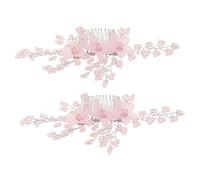 CIYODO Handcrafted Bridal Hair Comb with Radiant Acrylic Crystals Lightweight Comfortable Wedding Hair Accessory for Brides and Bridesmaids Elegant Flower Side Comb for Party Prom Events