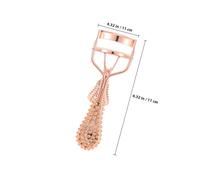 CIYODO Handheld Eyelash Curler with Anti-Slip Rose Gold Pineapple Handle Precision Curling Tool for Makeup Suitable for All Eye Shapes Comfortable Lash Lifting Tool for Women