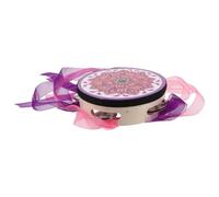 CIYODO Handheld Tambourine for Adults Single Row Percussion Drum with Metal Jingles Engaging Ribbons for Ktv and Party Performance Unique Cultural Design for Early Childhood Music
