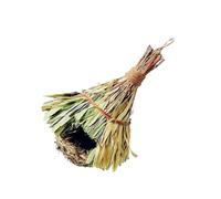 CIYODO Handmade Bamboo Leaf Bird Nest Hanging Grass Weaving Small Birds House Comfortable for Canary Parrot Lark Yellowbird Durable Natural Craft for Indoor and Outdoor Use