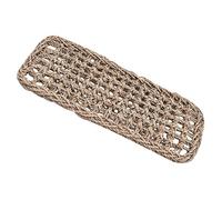 CIYODO Handwoven Seagrass Reptile Mat Natural Lizard Nest Bed Cushion for Bearded Dragons and Small Pets Climbing Surface Round Design for Terrariums