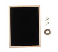 CIYODO Hanging Chalkboard Sign Solid Wood Frame Rustic Single Sided Blackboard for Home Office Garden Parties Message Board Wall Mounted Writing Board