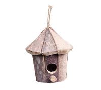 CIYODO Hanging Nest Bird Feeder Rope Birdhouse Garden Stakes Diy Bird House Kit for Garden