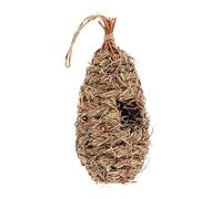 CIYODO Hanging Woven Bird Nest for Balcony Natural Straw Birdhouse for Bird Breeding Rustic Decor Provides Shelter From Weather for Parrots and Throstles