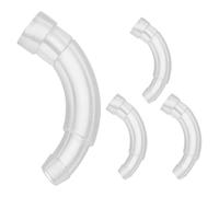 CIYODO Hearing Aid Replacement Ear Hooks Plastic Ear Molds Connector 4pcs with Ergonomic Structure and Easy Installation and Quick Tube Coupler for DIY Repair and Daily Use