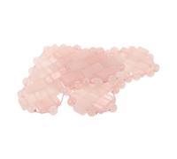 CIYODO Heart-Shaped Rose Quartz Eye Mask Cooling Soothing Stone Eye Cover for Dark Circles Relief Breathable for Peaceful Sleep and Skin Care