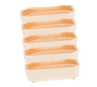 CIYODO Heat-Resistant Wooden Loaf Pan with Non-Stick Baking Paper Liners Cake Wooden Tray Mold for Bread Cakes and Toasts Oven and Microwave Safe Kitchen Supply Ship-Shaped Baking Mold