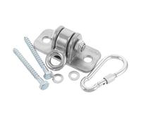 CIYODO Heavy Duty Galvanized Iron Swing Hook with Screw Bracket Adjustable Ceiling Mount for Porch Hammocks and Outdoor Playground Chairs Corrosion Resistant Hanging Hardware