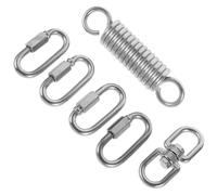 CIYODO Heavy Duty Hammock Chair Hanging Kit Spring Set with Metal Suspension Hooks for Porch Swing Punching Bags and Outdoor Garden Furniture Accessories