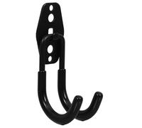 CIYODO Heavy Duty Iron Hook Black Gardening Hose Hanger Bracket for Wall Mount Storage and Water Hose Organizer