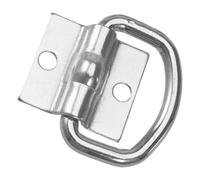 CIYODO Heavy Duty Lashing Loop D Ring for Galvanized Iron Tie down Anchor, Silver Securing Loop Crack Resistant Metal Truck Bed Cargo Trailer Tie Downs for Shipping and Transit